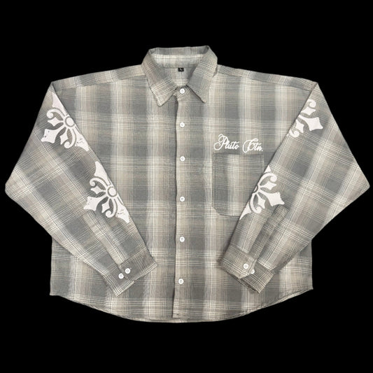 NDP FLANNEL SHIRT - GREY